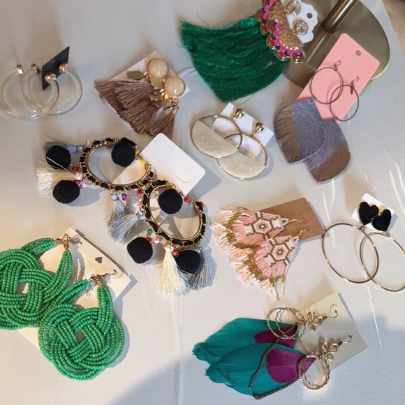 Colorful Bohemian Earring Set - Picture 4 of 4